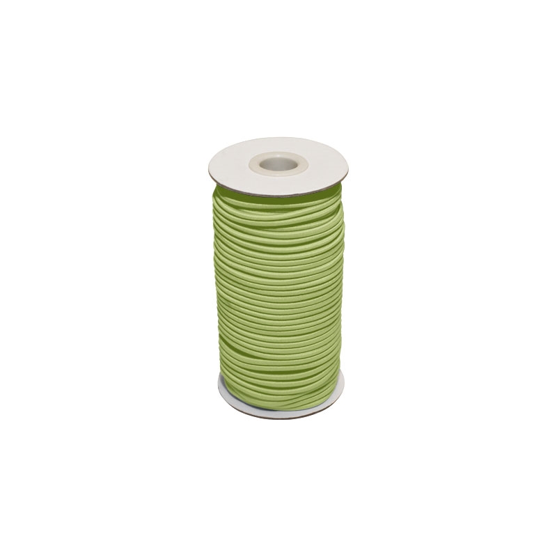 Gummikordel 2 mm hellgrün 041 polyester 50 lm