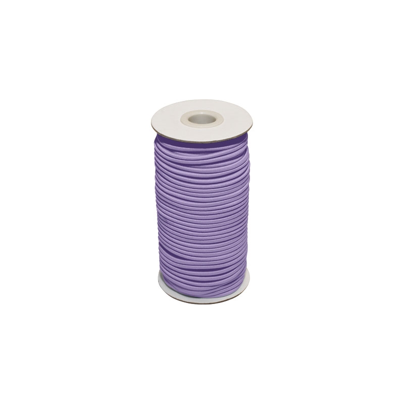 Elastic cord 2 mm violet 373 polyester 50 mb