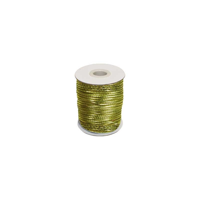 Elastic cord 1,5 mm gold polyester 50 mb