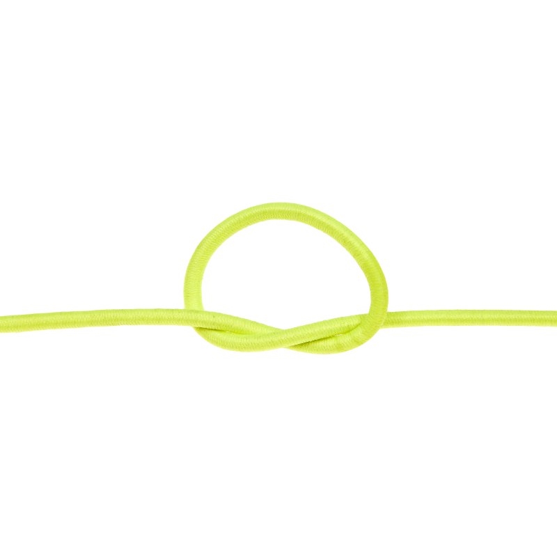 Elastic cord 3 mm yellow neon 1003 polyester 50 mb