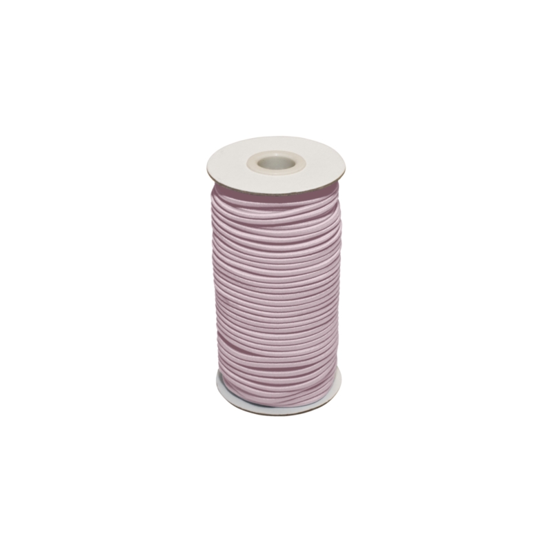 Elastic cord 2 mm light pink 552 polyester 50 mb