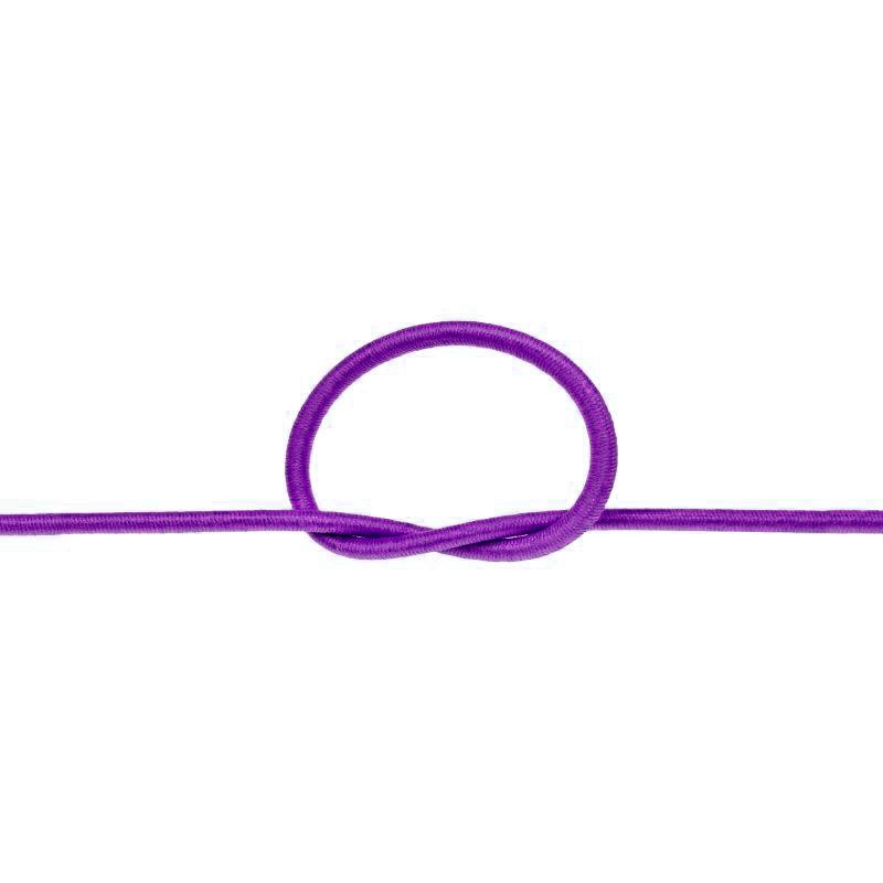 Elastic cord 2 mm violet 689 polyester 50 mb