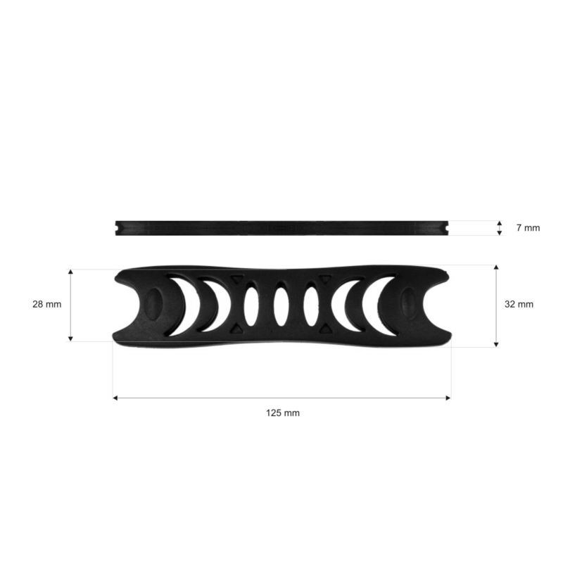 HANDGRIFF  AUS KUNSTSTOFF 26/125 MM SCHWARZ 100  ST.