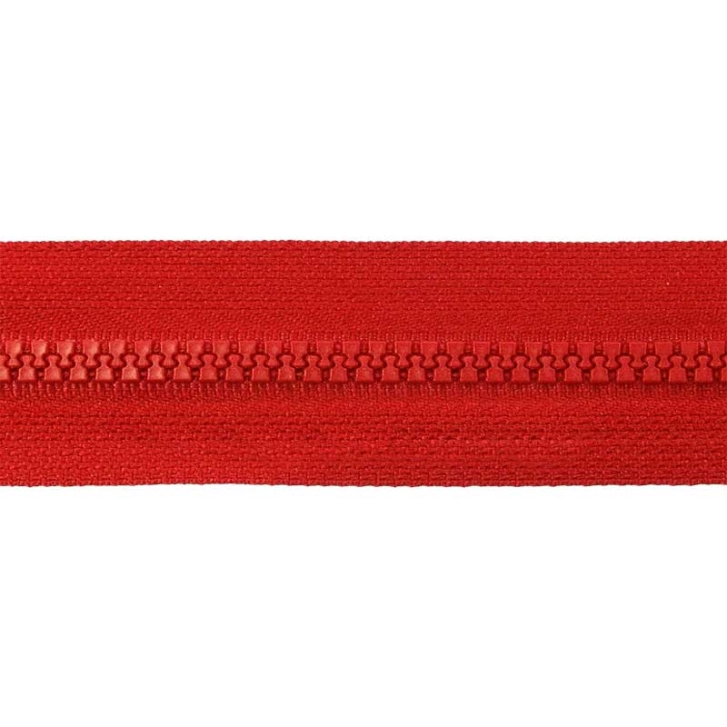 PLASTIC READY ZIPPER 5 CLOSE END 16 cm (171) RED 50 PCS