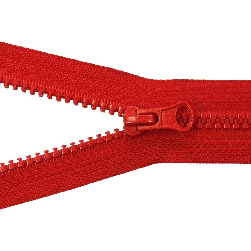 PLASTIC READY ZIPPER 5 CLOSE END 18 cm (171) RED 50 PCS