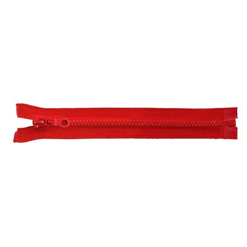 PLASTIC READY ZIPPER 5 OPEN END 80 cm (171) RED 50 PCS