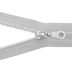 Zamek błyskawiczny kostkowy 5 rozdzielczy 55 cm auto lock  (336) jasnoszary