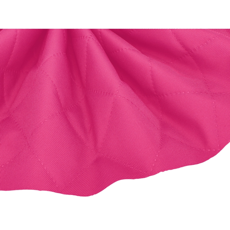 POLYESTER-STEPPSTOFF  600D PU-BESCHICHTET KARO&nbspROSA 160 CM 25&nbspLM