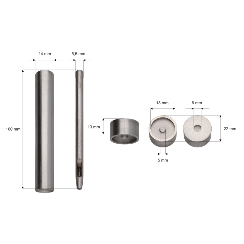 Befestigungssatz für magnetische Spannung 18 mm