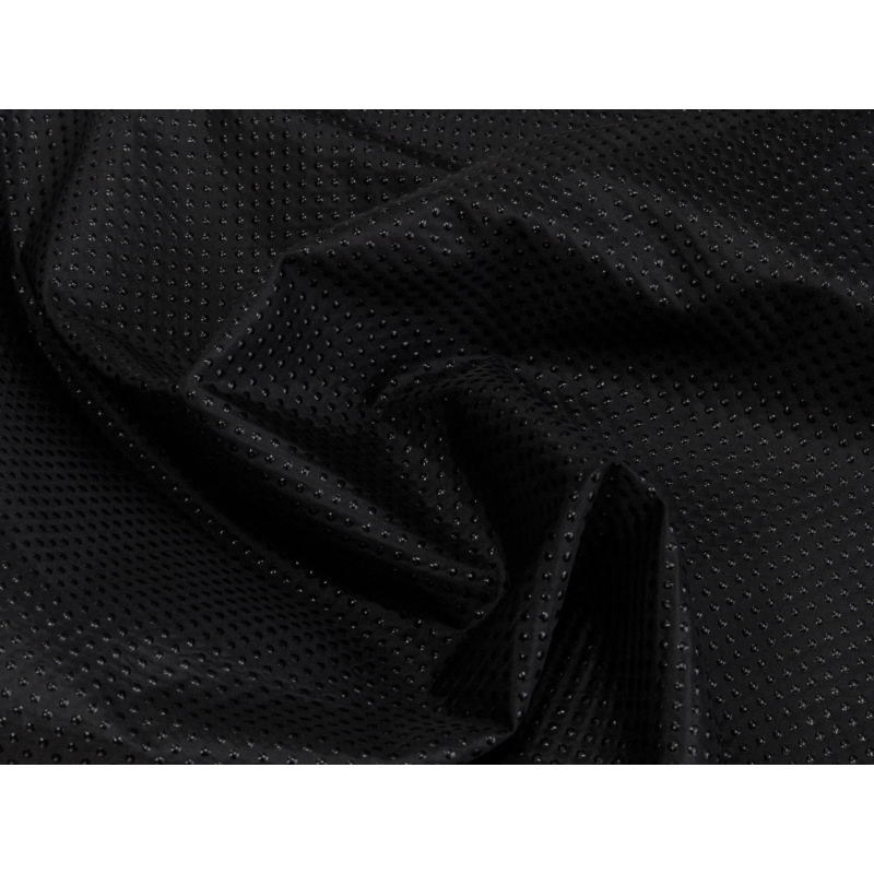 ANTI-SLIP POLYESTER FABRIC 420D PU COVERED REACH BLACK 580  150 CM MB