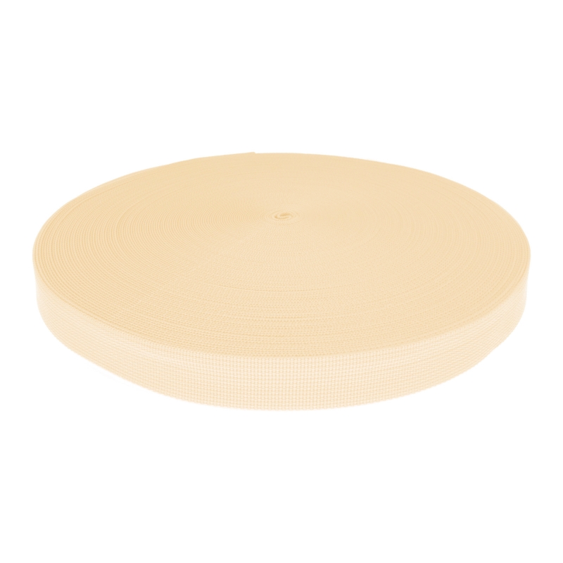 WEBBING TAPE P10 25 MM LIGHT BEIGE 122 PES  