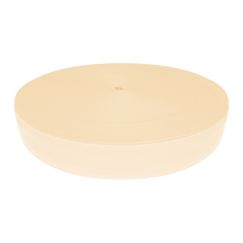 WEBBING TAPE P10 38 MM LIGHT BEIGE 122 PES