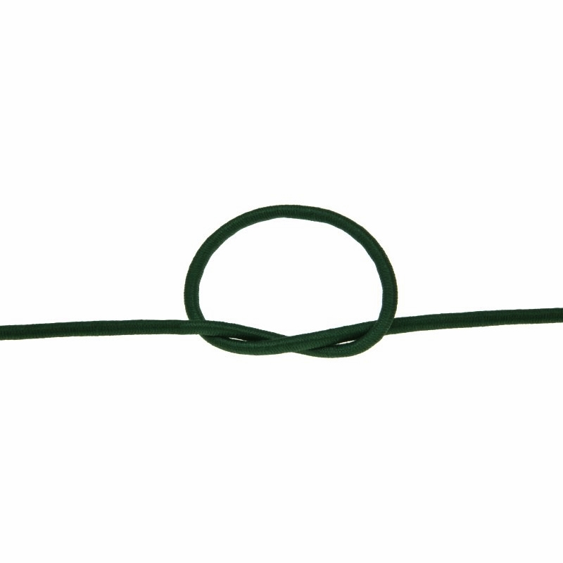 Elastic cord 3 mm dark green 153 polyester 50 mb