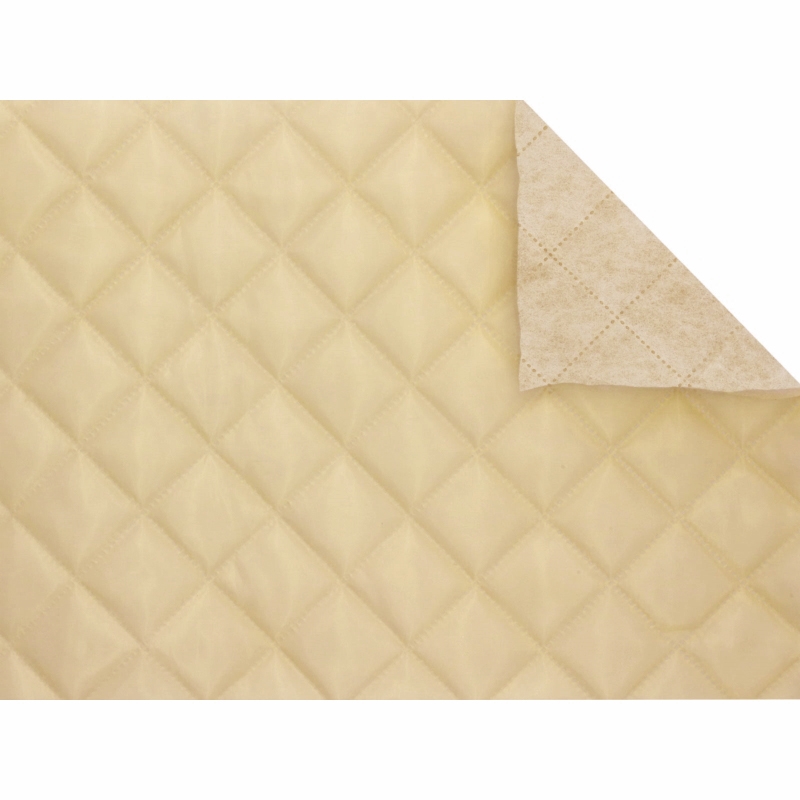 QUILTED POLYESTER LINING FABRIC 180T (122)&nbspBEIGE 150 CM 100 MB