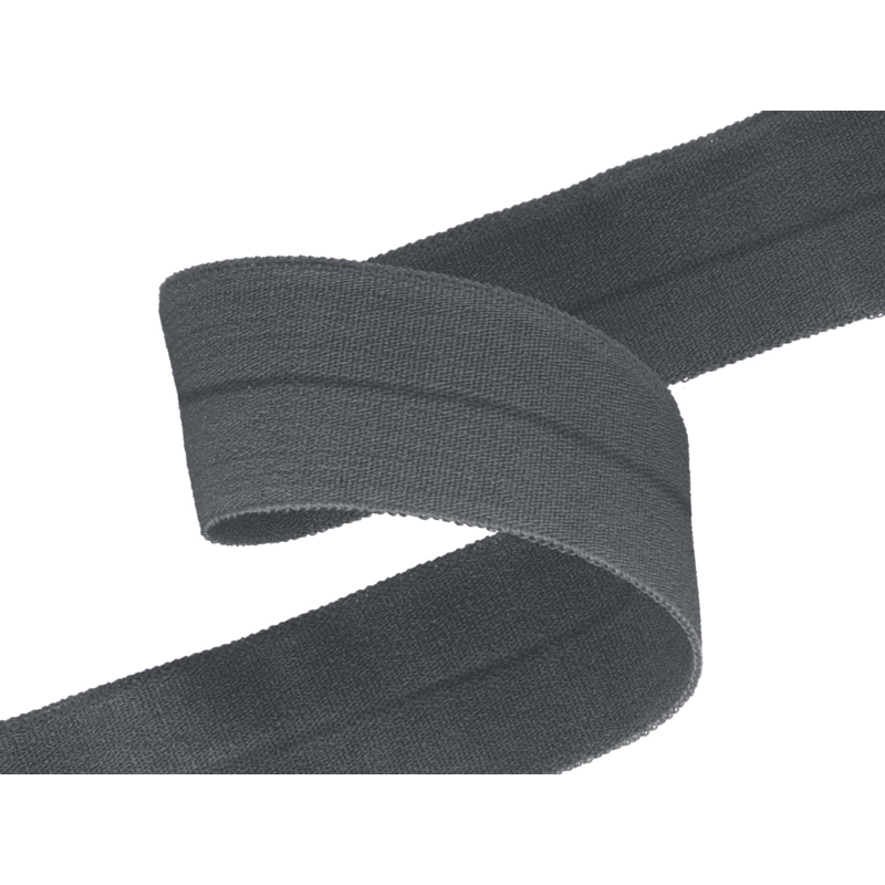 Fold-over elastic 20 mm /0,65 mm grey (097)