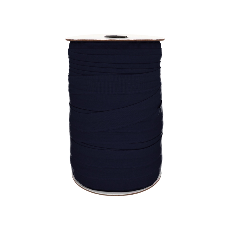 Fold-over elastic 20 mm /0,65 mm navy blue (124)