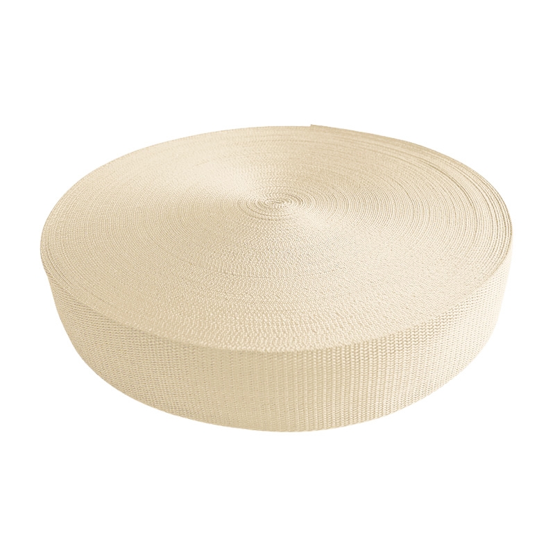 Webbing pp 20 mm / 1,3 mm light beige 031 50 mb