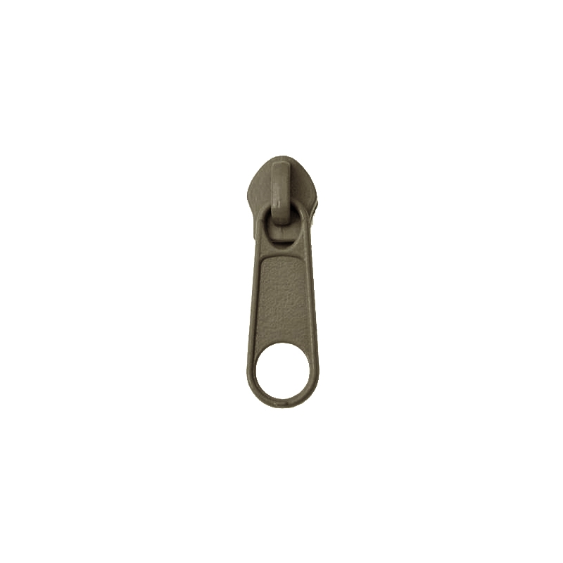 SLIDER FOR NYLON ZIPPER TAPES 5     NON LOCK OLIVE 500/100 PCS