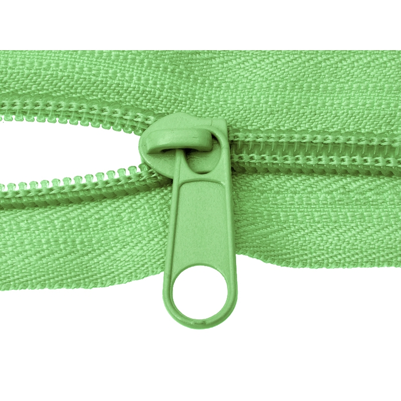 SLIDER FOR NYLON ZIPPER TAPES 5 NON LOCK GREEN 100/500 PCS