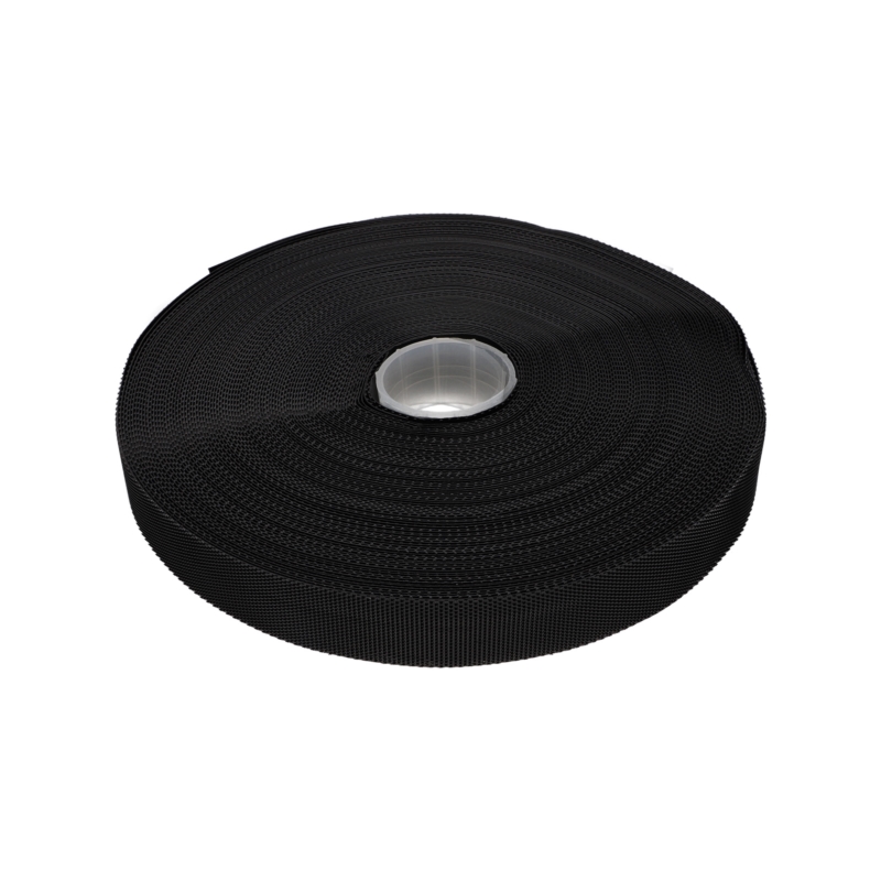 HOOK AND LOOP TAPE LOW-PROFILE  (580) BLACK PES/NYLON 25 MB