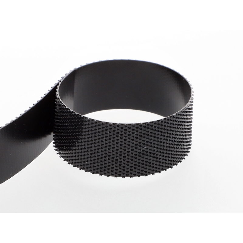 HOOK AND LOOP TAPE LOW-PROFILE  (580) BLACK PES/NYLON 25 MB