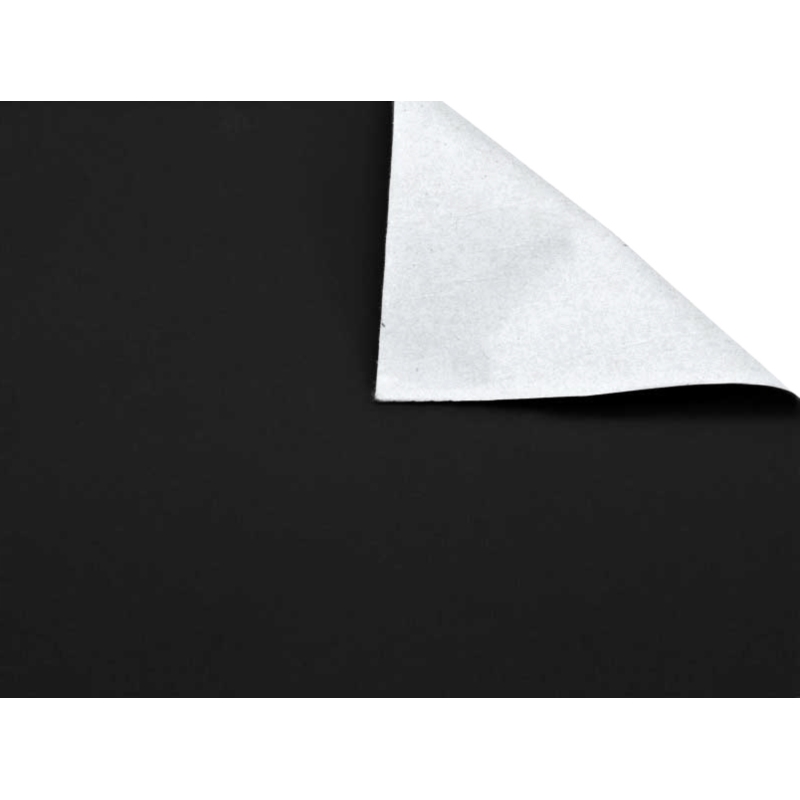 POLYESTER FABRIC FLOCK WITH GLUE 0,8 MM BLACK 580 150 CM