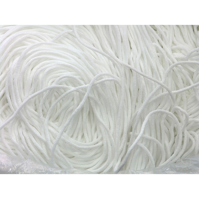 GUMMIKORDEL 3 MM  WEIß 501 POLYESTER  2,095 kg (1739 m)