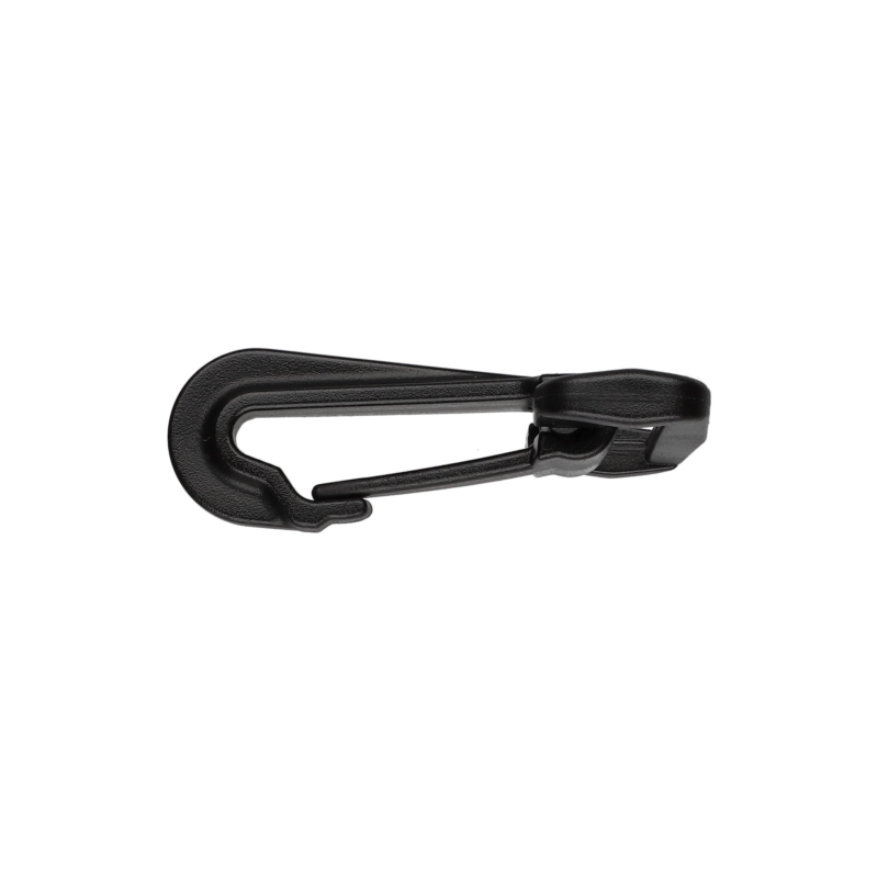 Plastic snap hook 38 mm donald  black 50 pcs