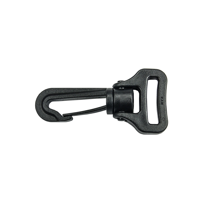 Plastic swivel snap hook 25 mm roch black 100 pcs