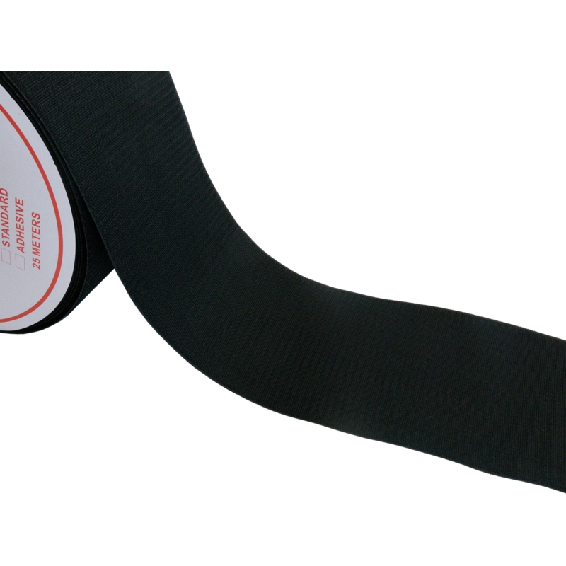 Hook and  loop tape  black 580 polyester/nylon hook 25 mb