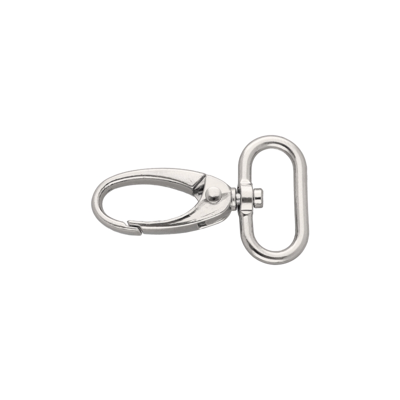 METAL SNAP HOOK 25 MM 0037 GLOSSY NICKEL 1 PCS