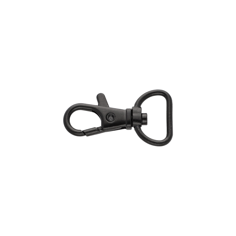 METAL  SNAP HOOK 17 MM BLACK MATT 500 PCS