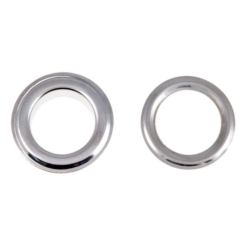 METAL  EYELET  WITH GROMMET 40/60/7 MM NICKEL