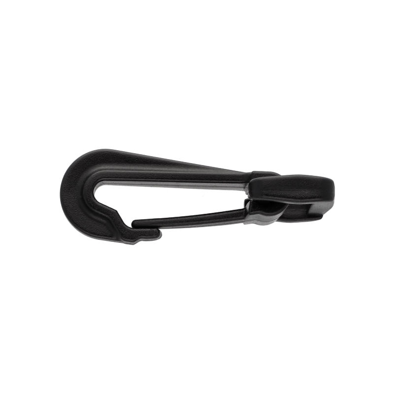 Plastic snap hook 24 mm donald black 100 pcs