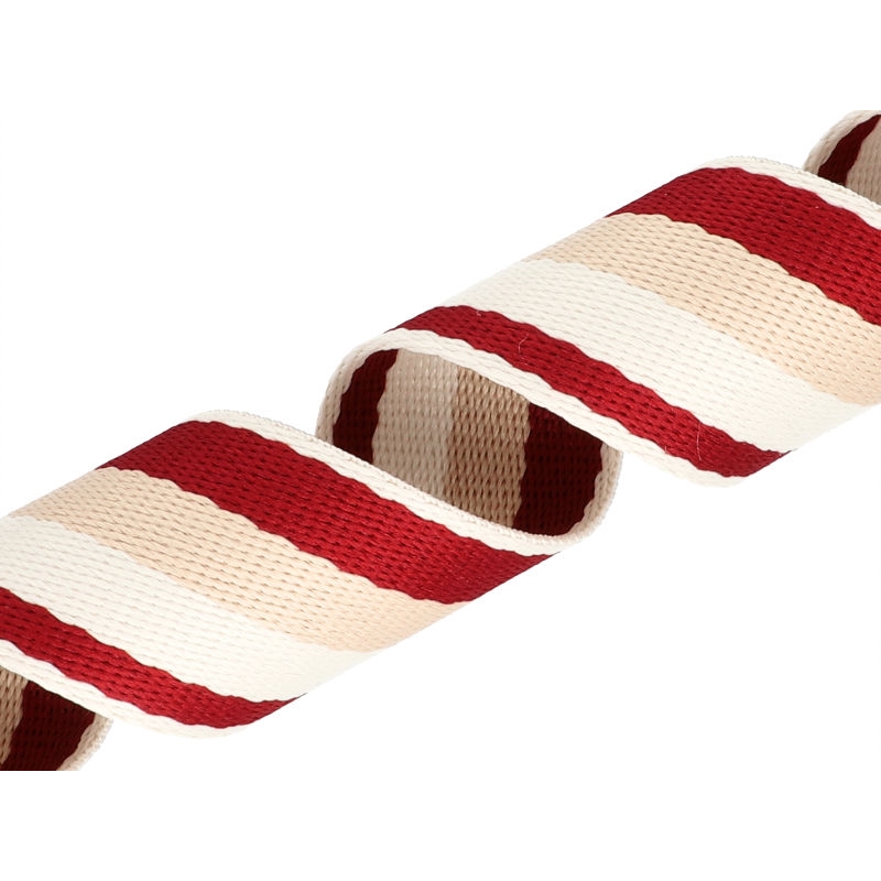 Polycotton webbing 38 mm/1,4 maroon 3T 50 yd