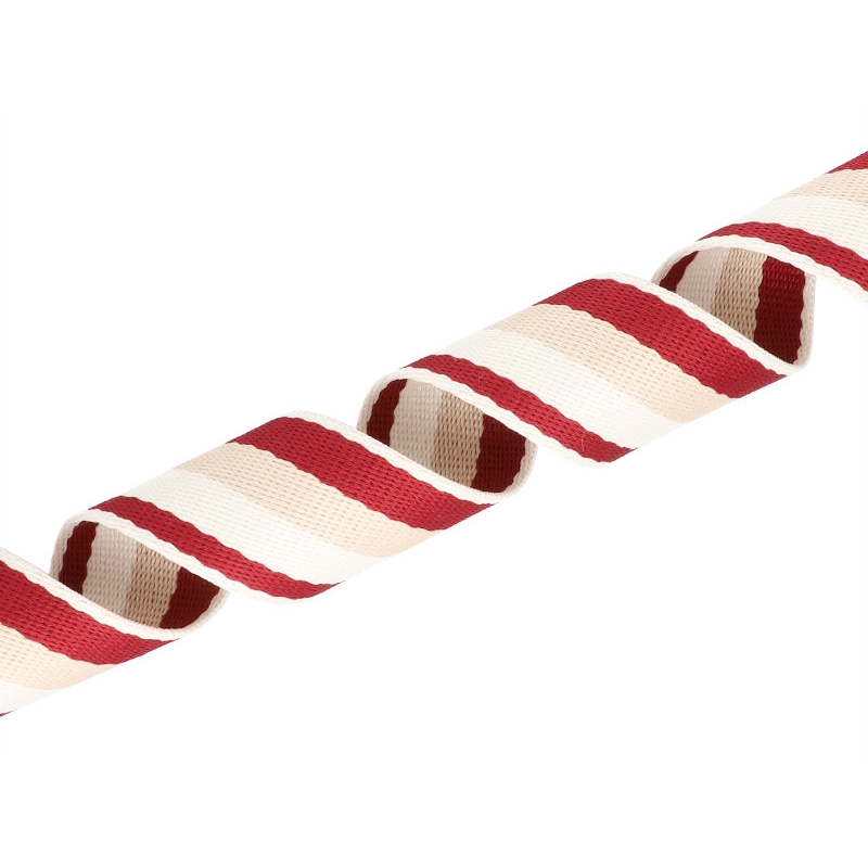 Polycotton webbing 38 mm/1,3 maroon 3T 50 yd