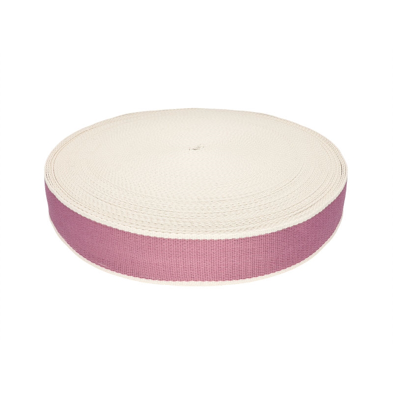 Polycotton webbing 38 mm/1,4 light heather 50 yd