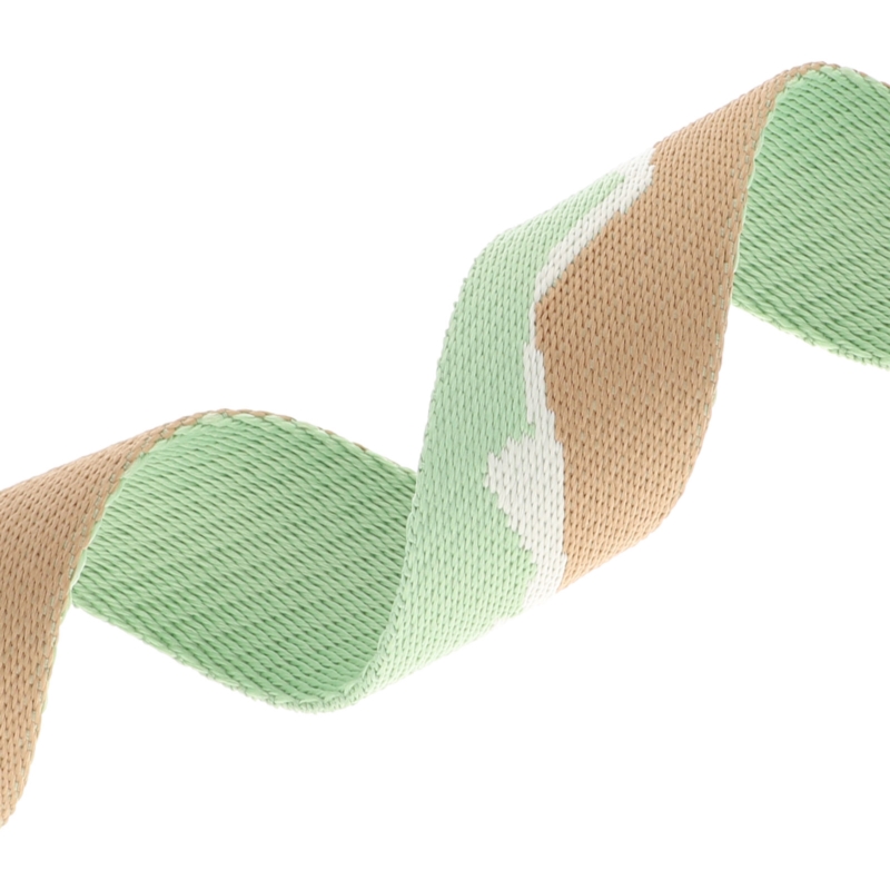 Polycotton webbing 38 mm/1,9 mm (+/-5%) mountain green 50 yd