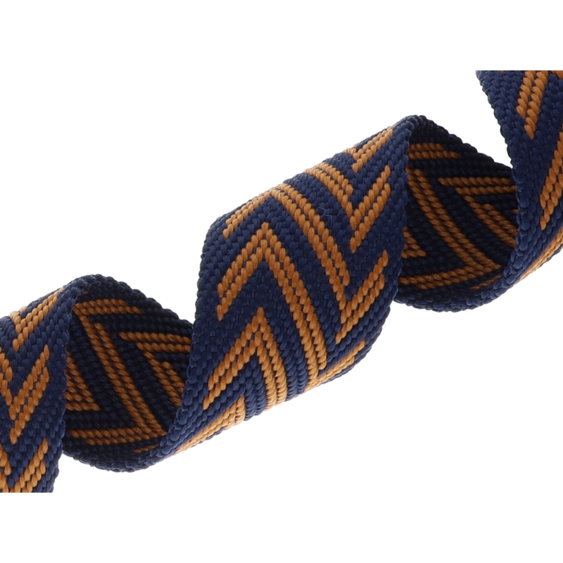 Polycotton tragband 38 mm/2,3 mm (+/-5%) jodła Marineblau 50 yd