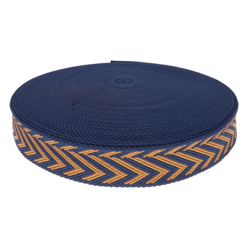 Polycotton tragband 38 mm/2,3 mm (+/-5%) jodła Marineblau 50 yd