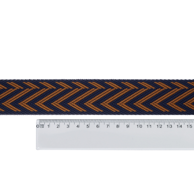 Polycotton tragband 38 mm/2,3 mm (+/-5%) jodła Marineblau 50 yd