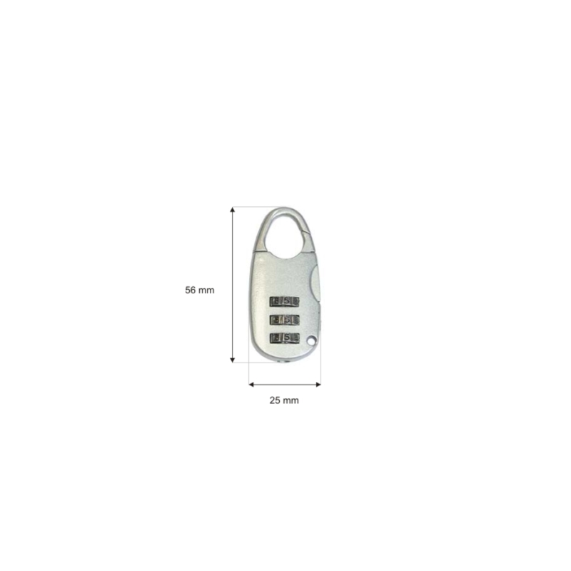 METAL PADLOCK COMBINATION LOCK 0128 1  PCS