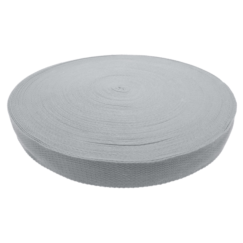 Polycotton webbing 2 grey 134 pp 50 yd