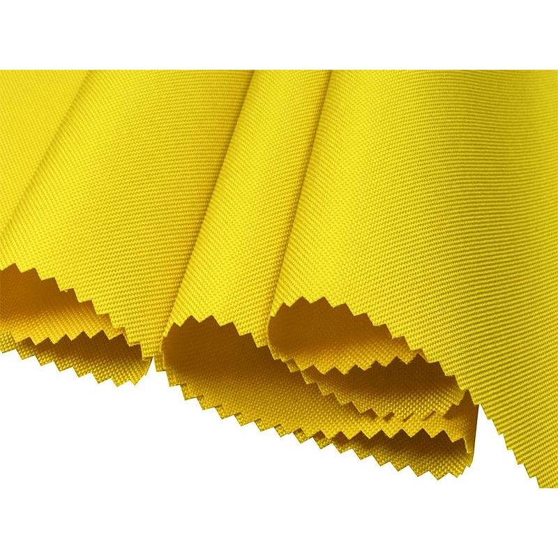 Polyester fabric Oxford 600d pu*2 waterproof (611) light yellow 160 cm