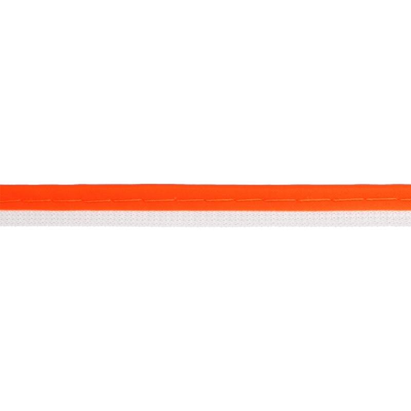 Reflective piping tape orange-white 100 mb