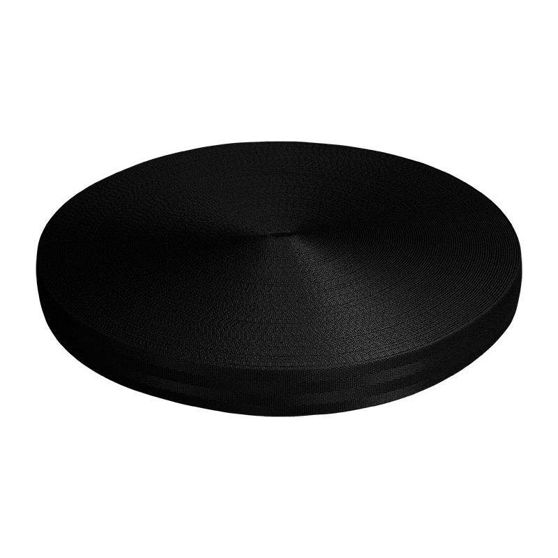 WEBBING 40 MM / 1,45 MM BLACK 580 PP 50 MB