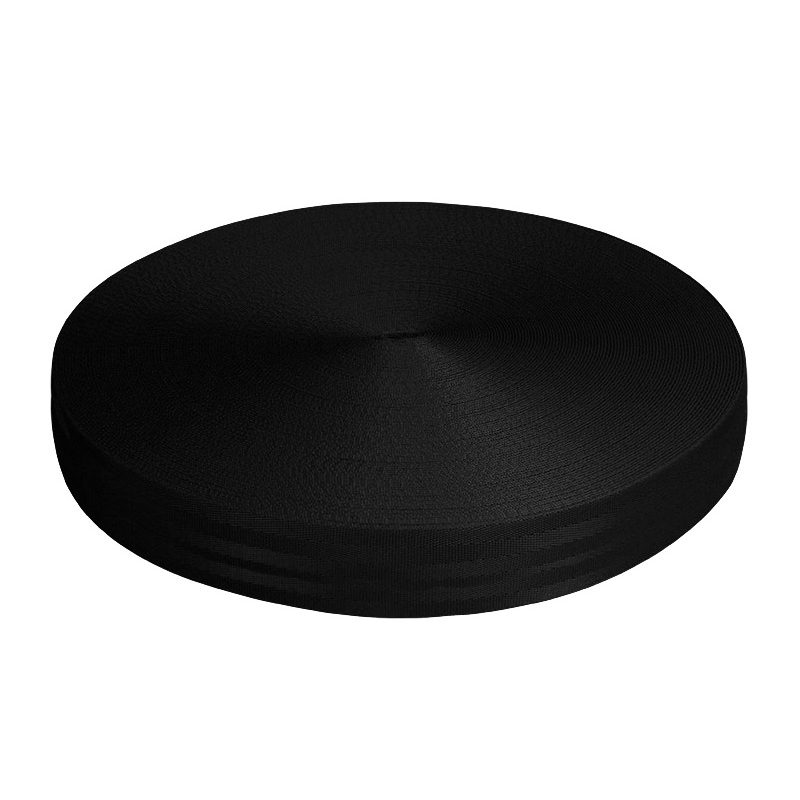 WEBBING&nbsp25 MM / 1,60 MM BLACK EU&nbsp580      PES&nbsp25 MB