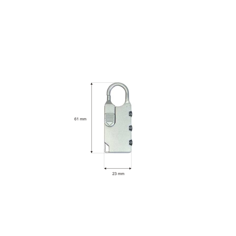 METAL PADLOCK COMBINATION LOCK 007 1 PCS