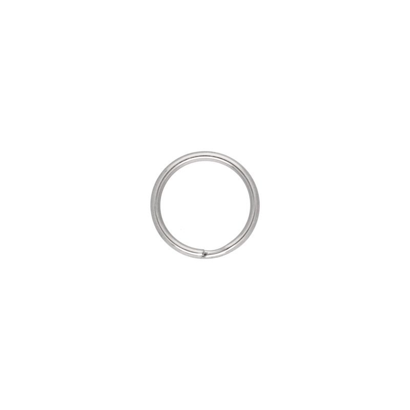 METAL  SPLIT RING 16/1   MM  NICKEL