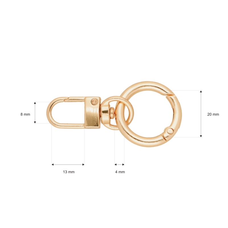 METALL-ANHÄNGER,      SCHLÜSSELANHÄNGER 411-372 LICHT GOLD